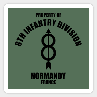 8th Infantry Division - Normandy France Magnet